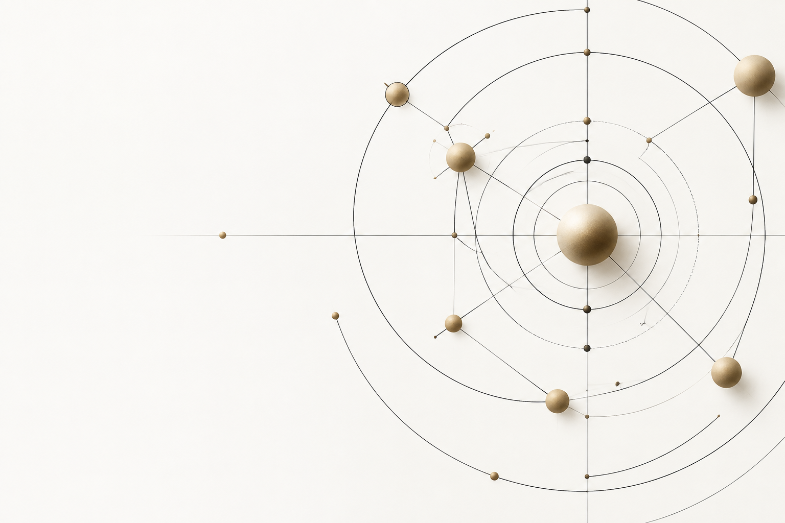 Abstract talent network of connected points